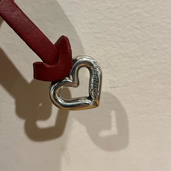 Brighton red leather croc embossed crossbody clutch bag with chain eUC‎ - Picture 3 of 9